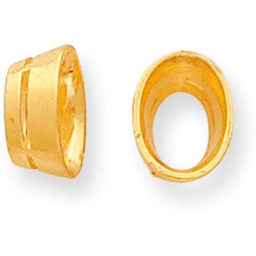 14K Gold Oval Tapered Bezel Setting (3.00x4.50 to 10.00x12.50mm)