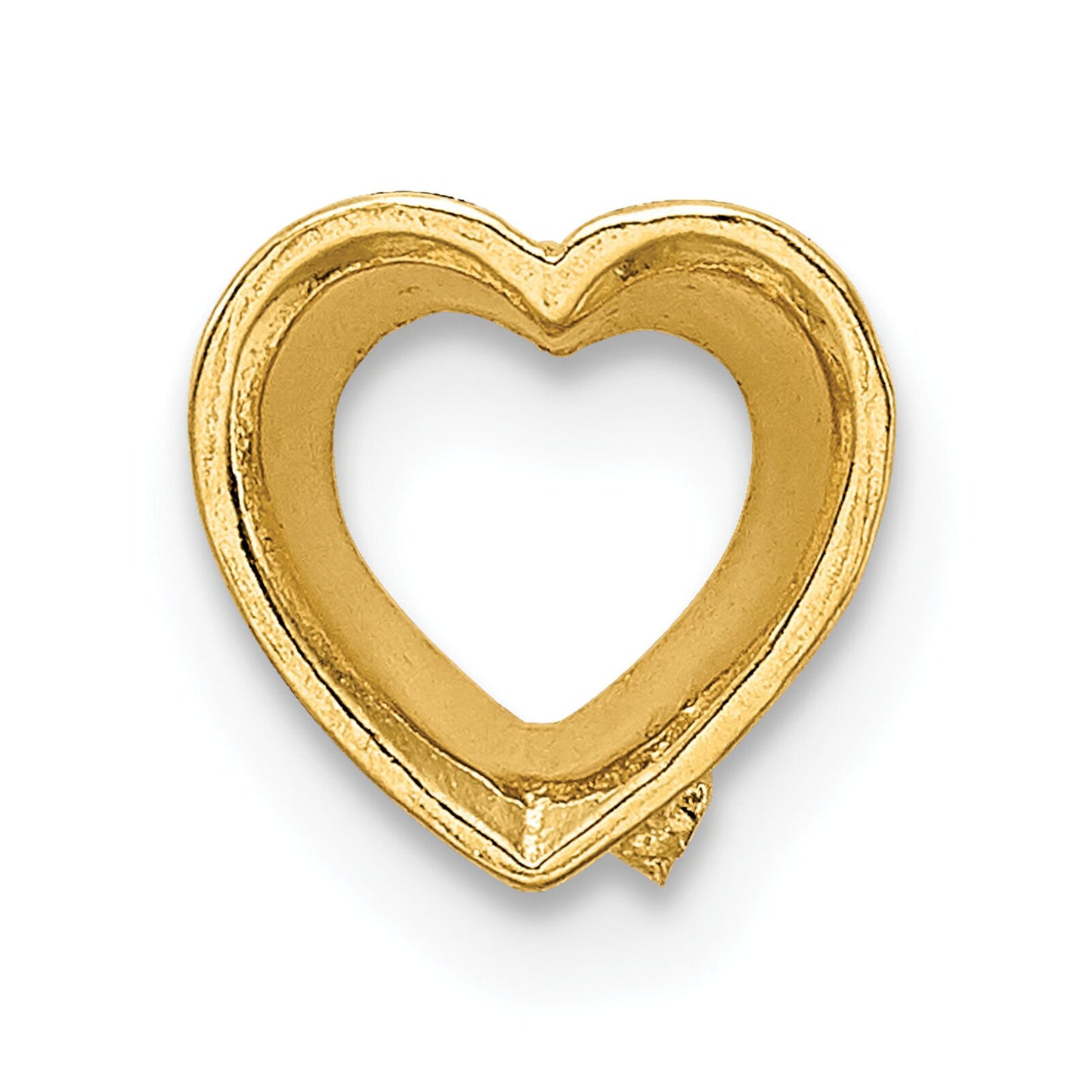14K Gold Heart Bezel Setting (3.50 to 13.00mm)