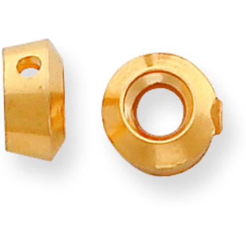 14K Gold Round Bezel Pendant Setting (2.40 to 8.00mm)