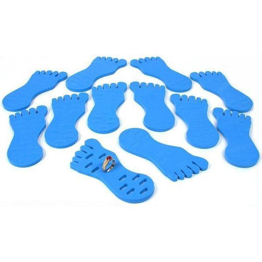 12 Toe Ring Displays Foam Foot Blue Body Jewelry Holder