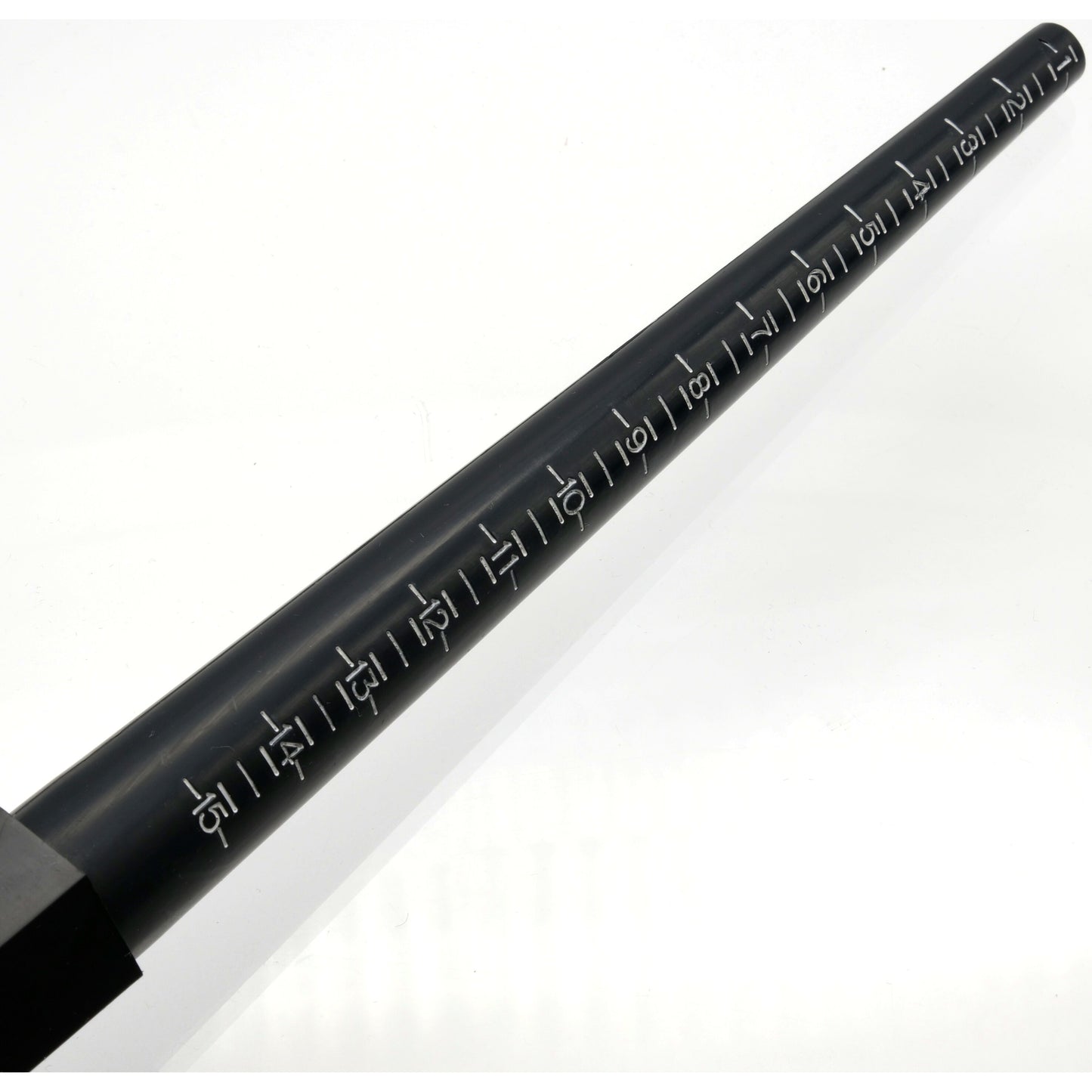 Tool Brass Sliding Millimeter Gauge 65mm & Black Plastic Ring Stick Mandrel