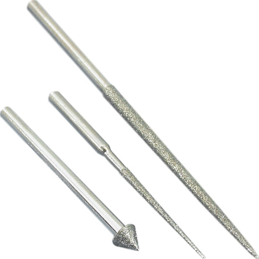 Diamond Coated Bead Reamers 3Pcs