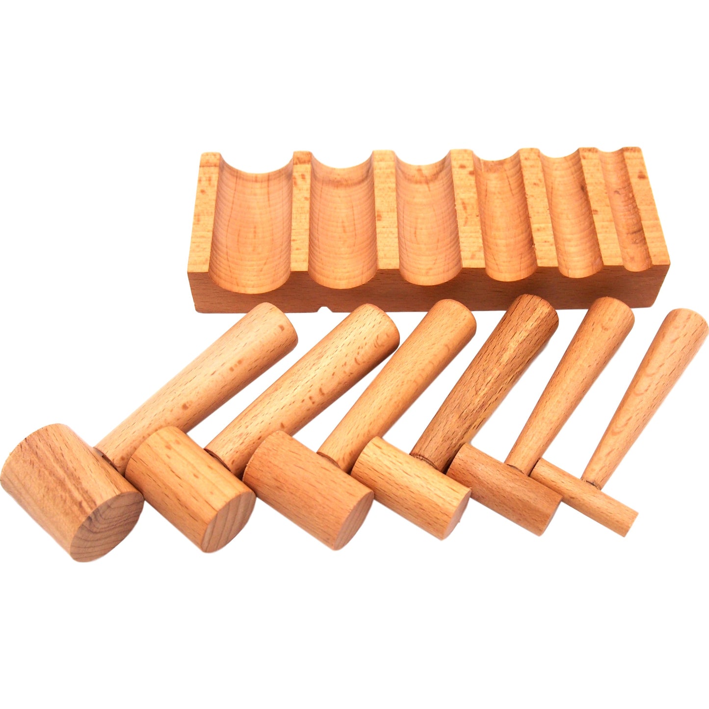 U Channel Wood Block Set 8 - 22mm Dapping Forming Jewelers Tool