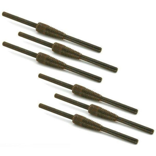 6 Threaded Mandrels 3/32" Shank