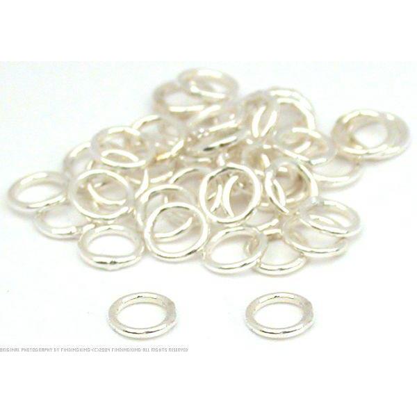 40 Jump Rings Closed Sterling Silver Jewelry 22 Ga 4mm