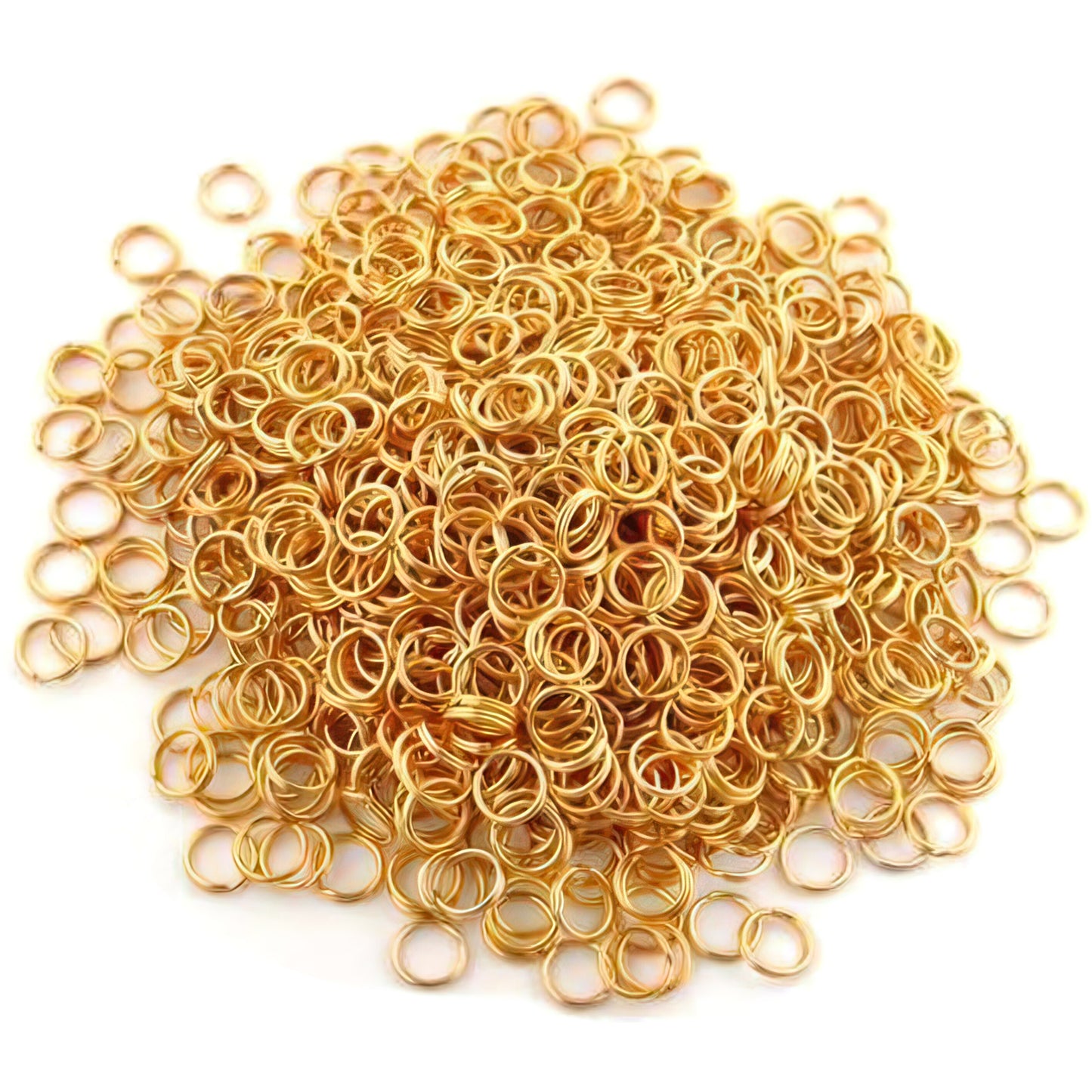 1000 Gold Plated Split Ring Jewelry Chain Parts 9mm