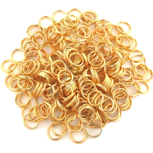 Split Rings Gold Plated 9mm 250Pcs