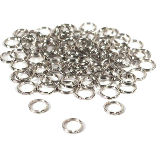100 Split Rings Fishing Lure Charm Bracelet Parts 10.7mm