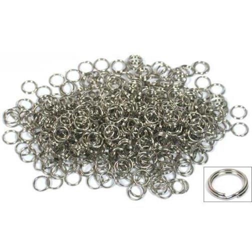 500 9mm Split Ring Charm Bracelet Beading Lure Parts