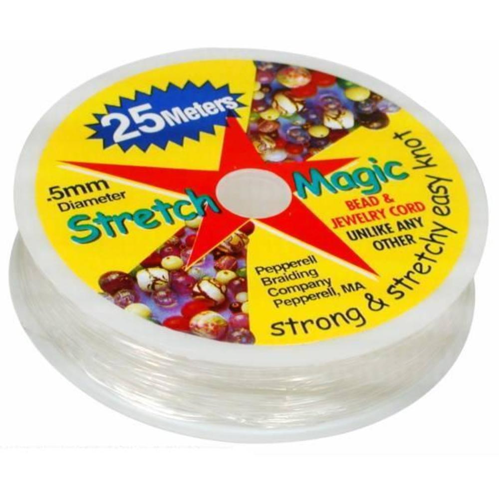 3 Spools Stretch Magic Elastic Clear Stretchy Cord 25M
