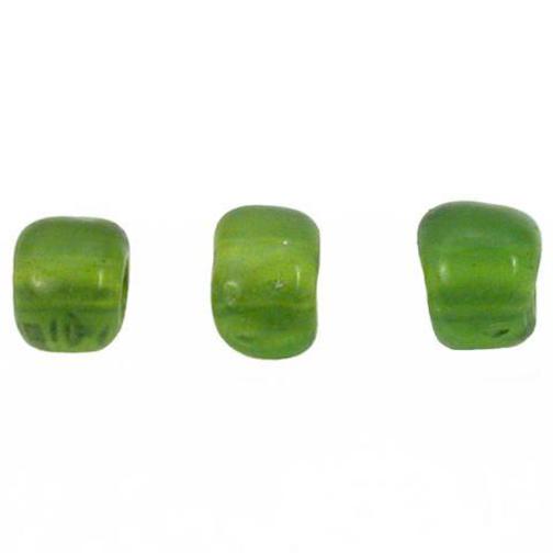 Seed Glass Beads Green 3mm 500 Grams Approx.