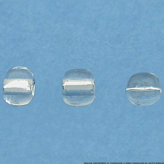 Seed Glass Beads Clear 3mm 350 Grams Approx.
