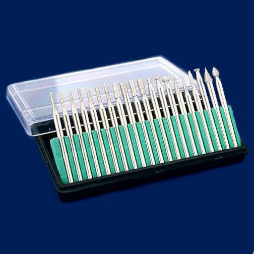 Diamond Coated Burs 1/8" 100Pcs