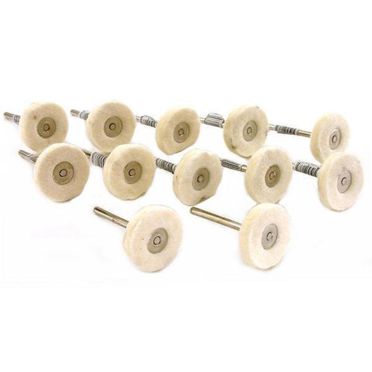 Felt Buffing Wheels 1" 12Pcs