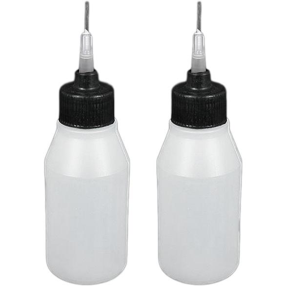 2 Plastic Flux Bottles for Soldering