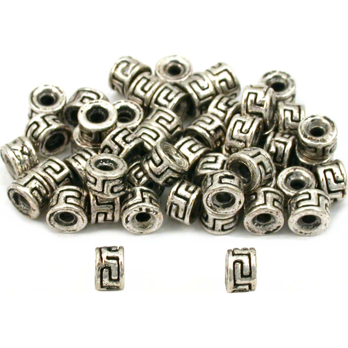 Bali Spacer Beads Antique Silver Plated 5mm 50Pcs Approx.