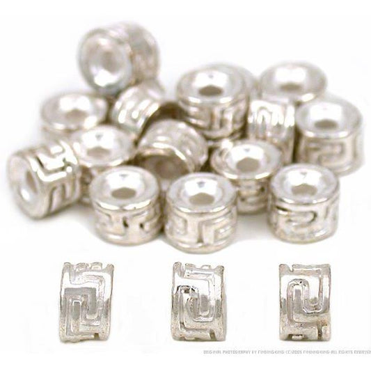 Rondelle Bali Beads Silver Plated Spacer 5mm Approx 20