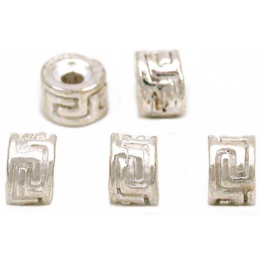 Bali Spacer Beads Silver Plated 5mm 5Pcs Approx.