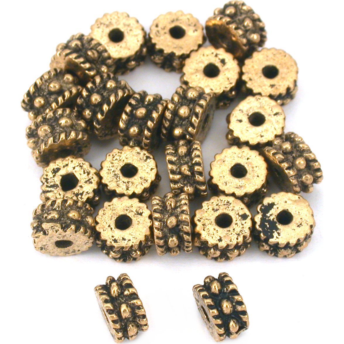 Bali Spacer Antique Gold Plated Beads 4mm 25Pcs Approx.