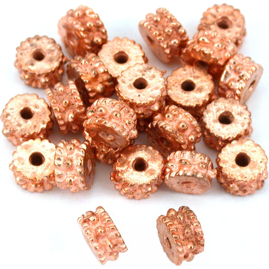 Bali Spacer Copper Plated Beads 4mm 25Pcs Approx.