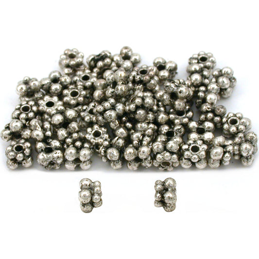 Bali Spacer Beads Antique Silver Plated 5mm 50Pcs Approx.