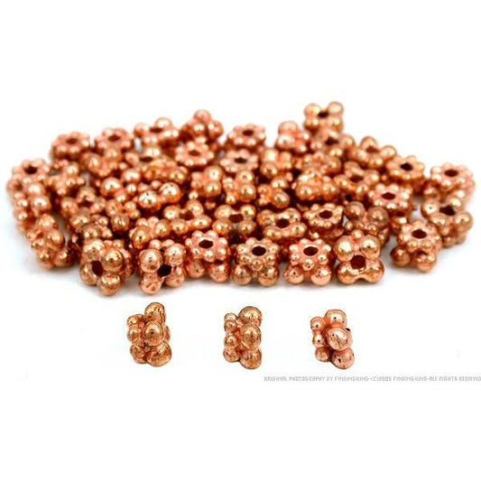 Bali Spacer Beads Copper Plated Jewelry 5mm Approx 50