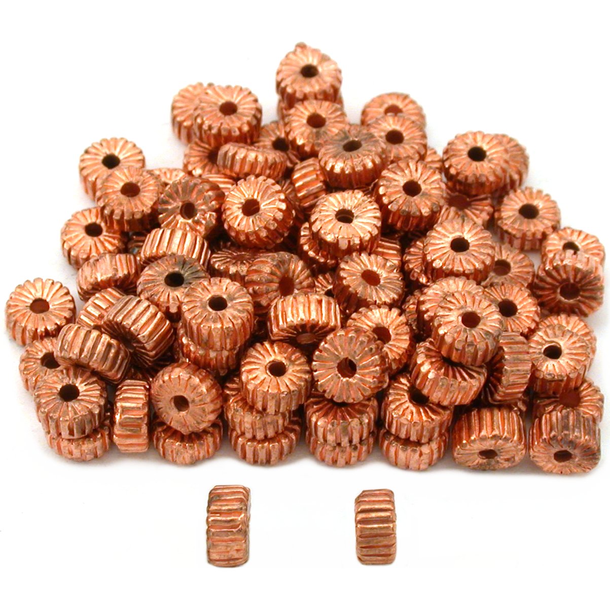 Spacer Bali Copper Plated Beads Jewelry 5mm Approx 100