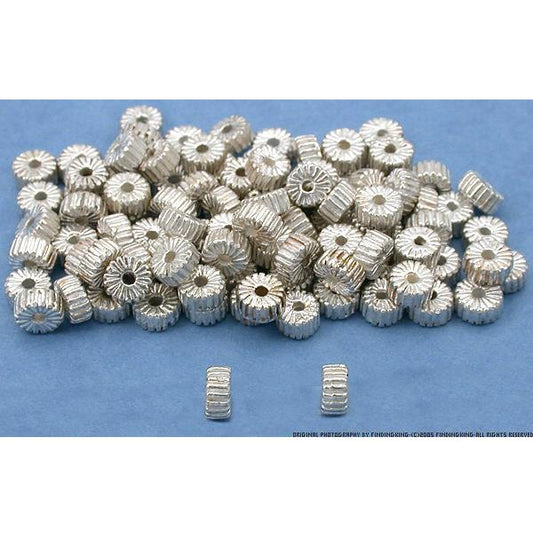 Spacer Bali Beads Silver Plated Jewelry 5mm Approx 100!