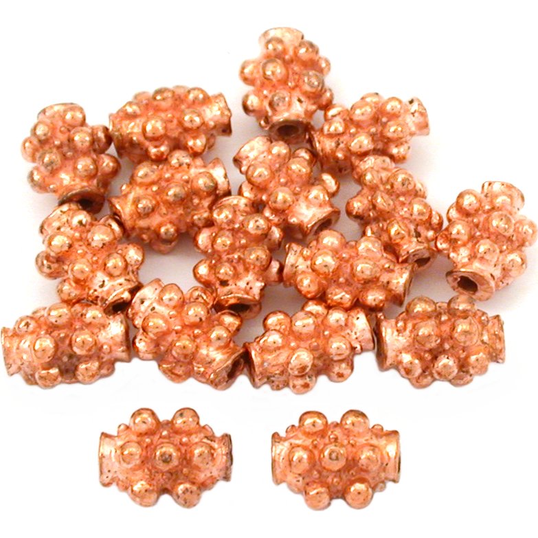 Bali Tube Copper Plated Beads 9mm 15 Grams 15Pcs Approx.