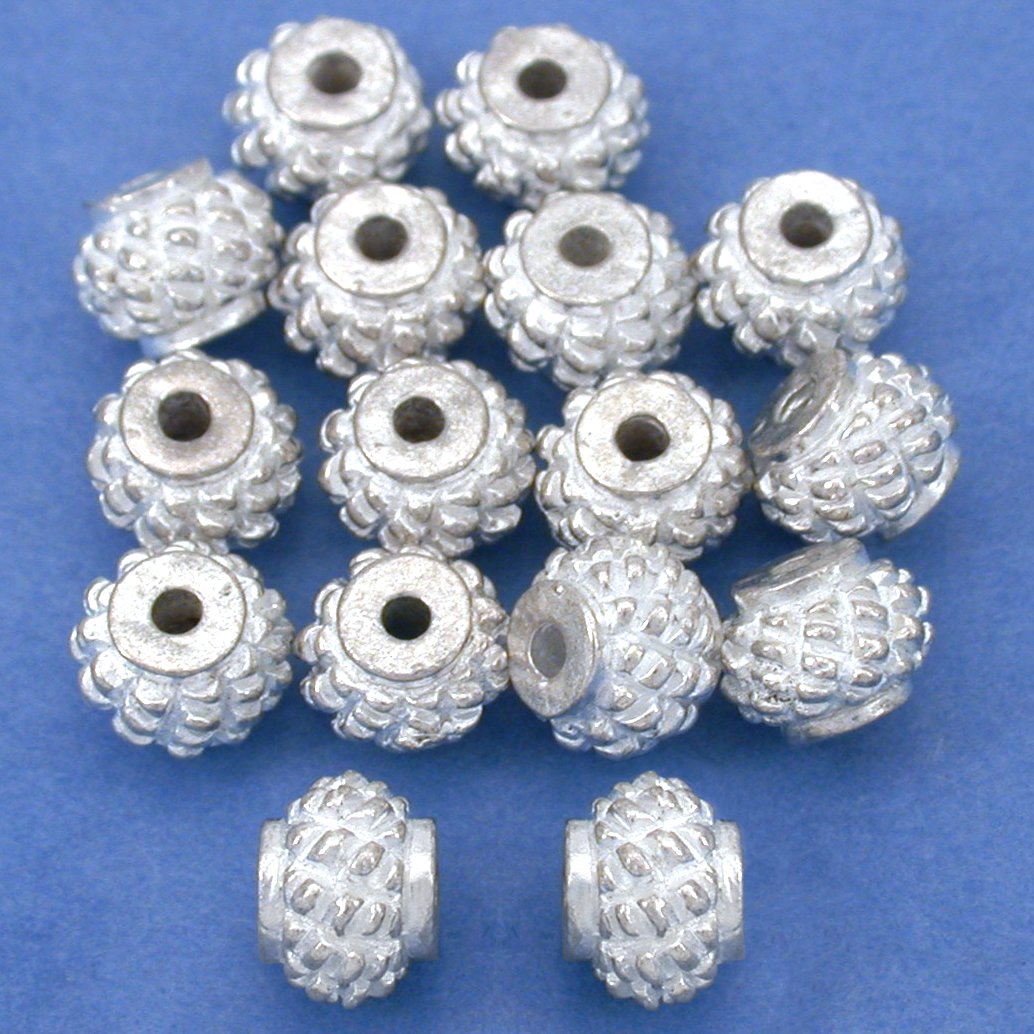 Bali Round Silver Plated Beads 5.5mm 15 Grams Pcs Approx.