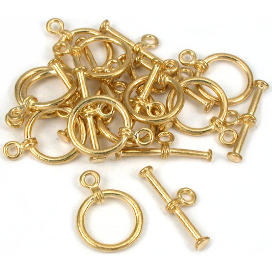 Toggle Clasp Gold Plated 19.5mm 11Pcs Approx.