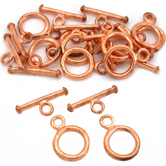 Toggle Clasps Copper Plated Jewelry Bead 13mm Approx 12