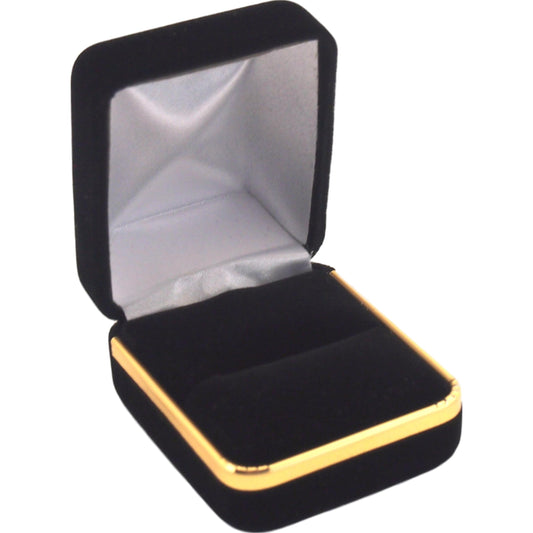Ring Gift Box Black Velvet 2 1/4" (Only 1 Box)