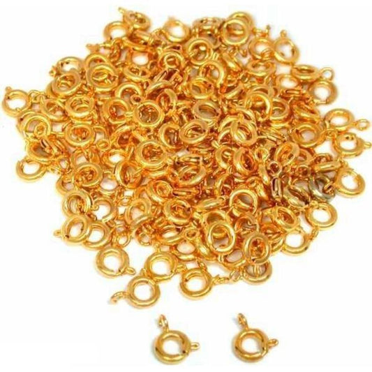 144 Spring Ring Clasp Gold Plated Chain Part