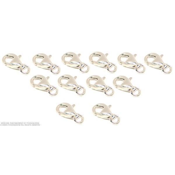 12 Sterling Silver Lobster Clasp Jewelry Bracelet Neckalce Ends 11mm x 5mm
