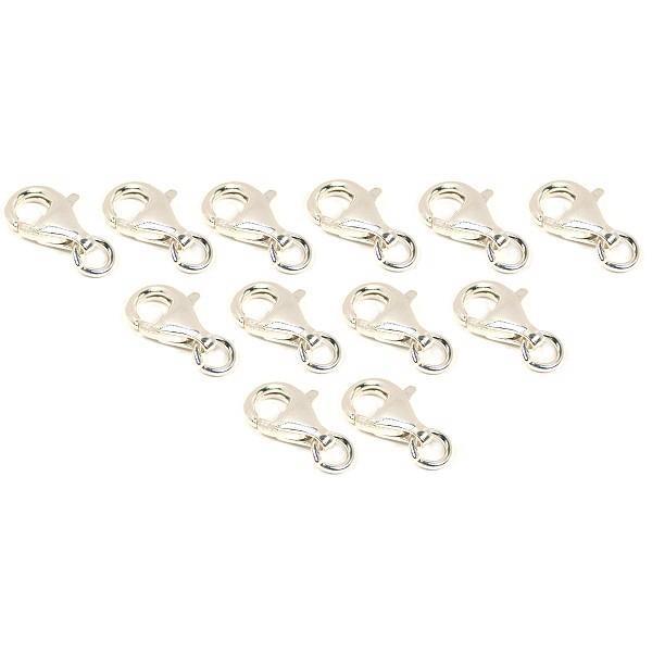12 Sterling Silver Lobster Clasps 13mm x 7mm