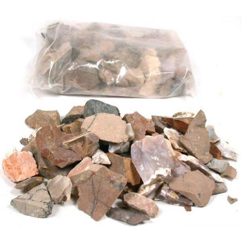 Assorted Crushed Rocks Tumbling Polishing 2 Pound Mix