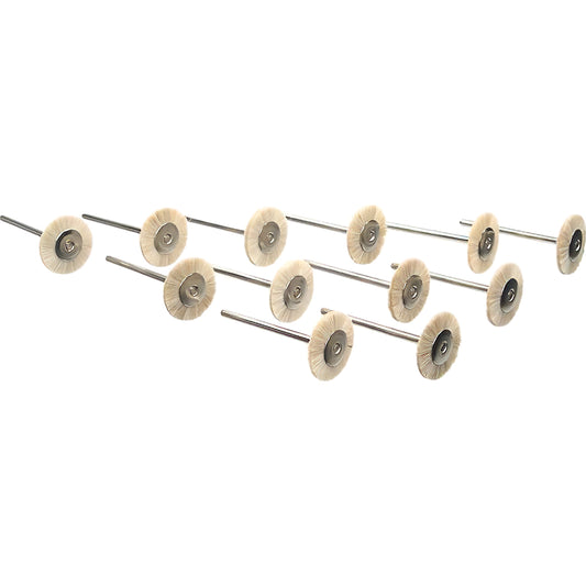 12 Polishing Wheel Brushes for Rotary Tools Extra Soft Jewelers Tool