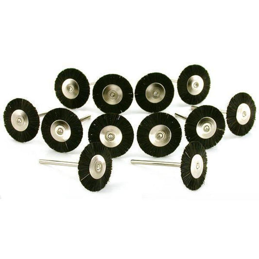 Wheel Brushes Stiff 1" 12Pcs