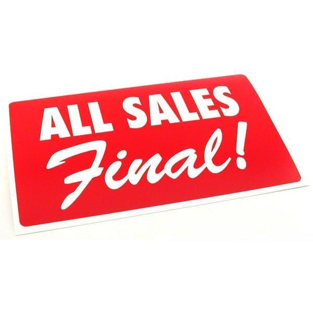 3 All Sales Final Plastic Message Display Signs