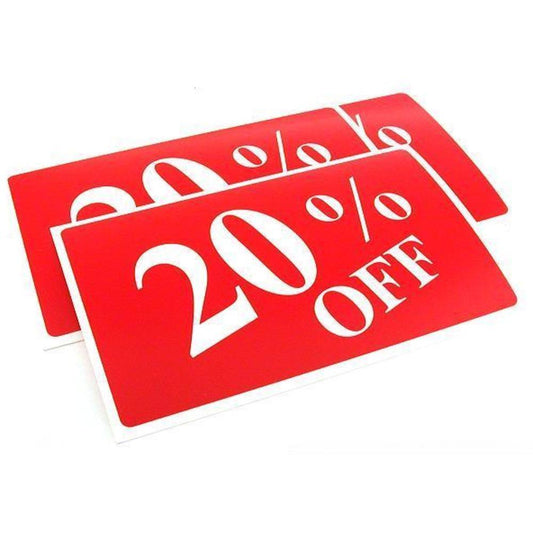 3 20% Off Plastic Message Display Signs