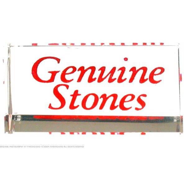 Genuine Stones Jewelry Showcase Sign Crystal