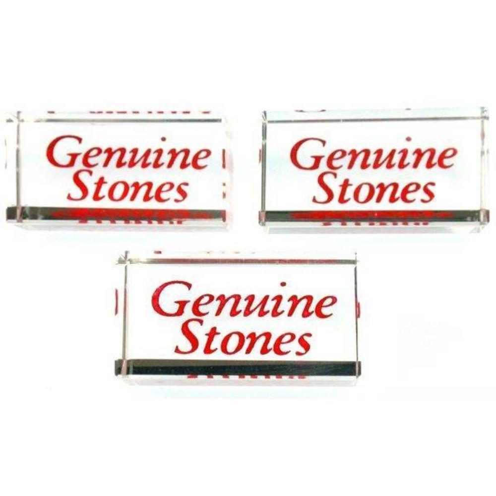 3 Genuine Stones Crystal Signs Jewelry Counter Showcase