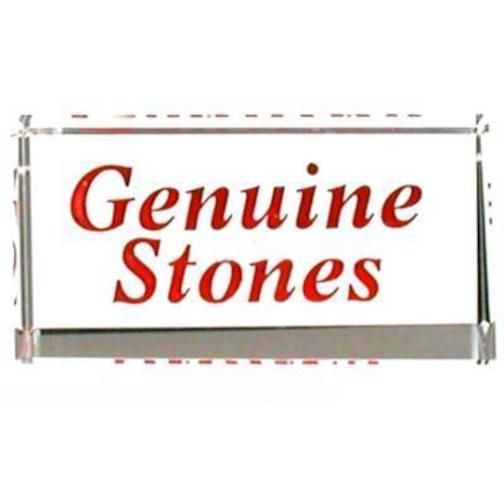 Genuine Stones Jewelry Showcase Sign Crystal