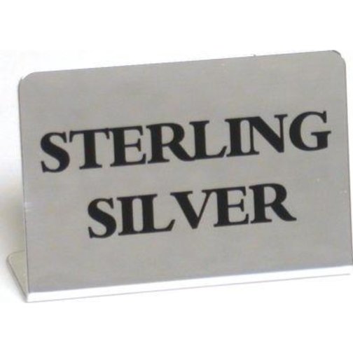 100 Sterling Silver Jewelry Case Display Sign – FindingKing