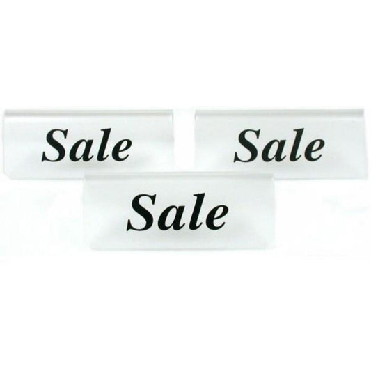Sale Jewelry Showcase Signs Frosted 3" 3Pcs