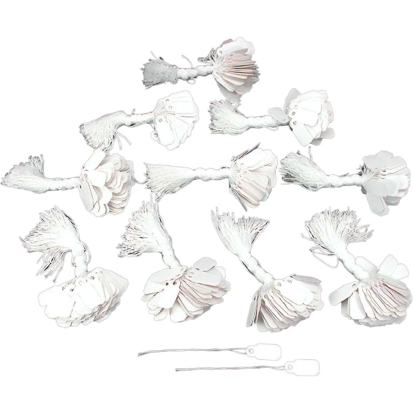 1000 White String Tags Jewelry Tag 3/8 x 7/8