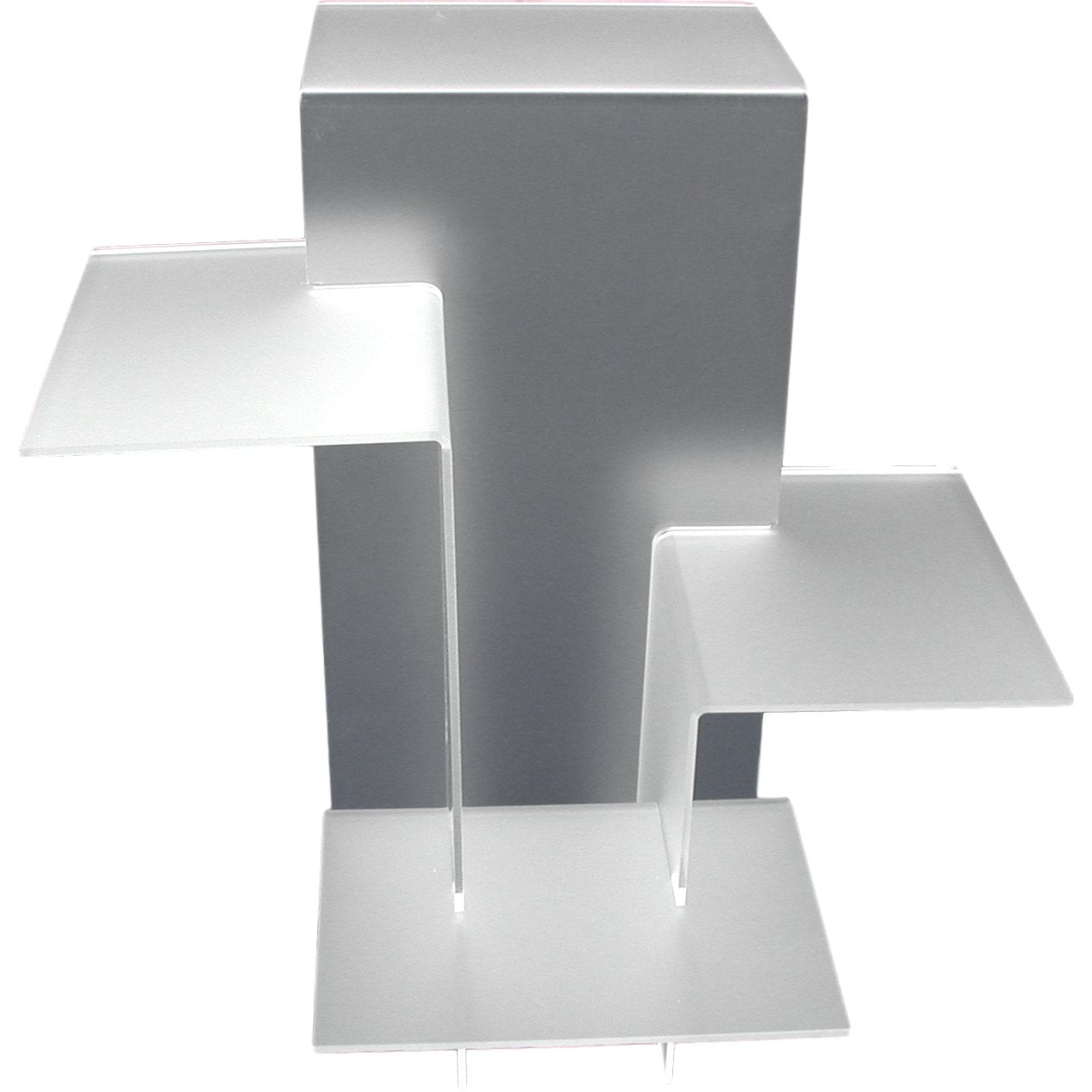 Jewelry Showcase Display Risers Frosted White Acrylic 4Pcs