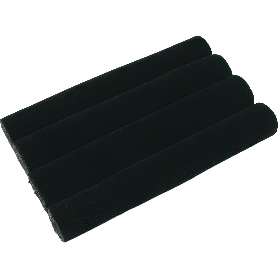 2 Black Velvet Ring Trays Jewelry Pad Showcase Displays 5.5"
