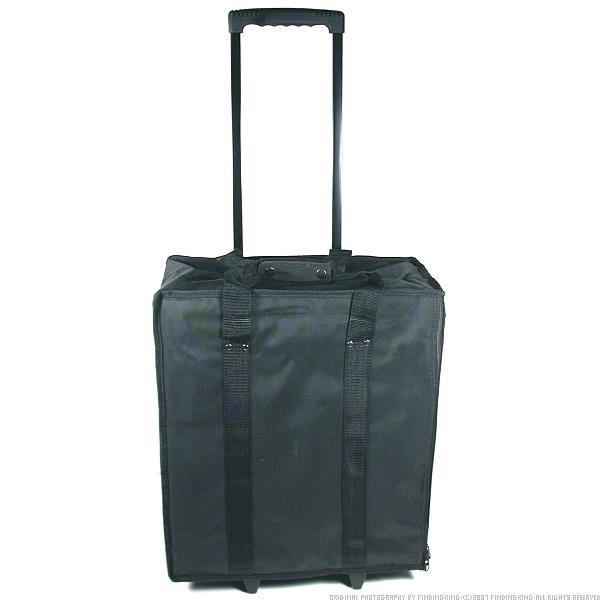 Collapsible Rolling Travel Case Black 19"